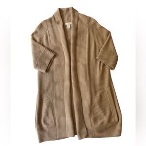 Chico's Elegant Tan Cardigan Sweater